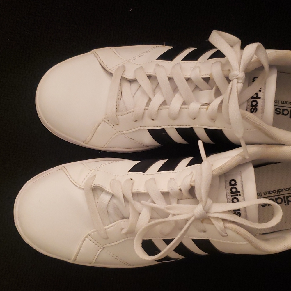 Classic Black & White Adidas sneakers